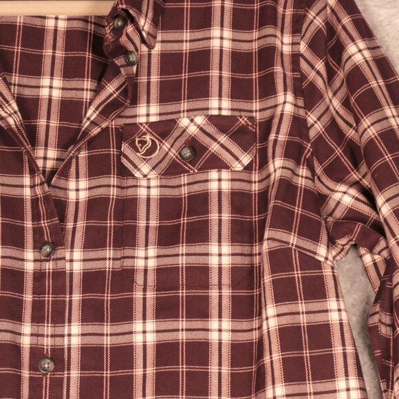 NEW Fjallraven Singi Fjallglim Blouse Women XL Button Up Shirt Plaid Long Sleeve - Picture 4 of 16